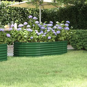 Letto Giardino Acciaio Verniciato A Polvere 152x80x36 Cm Verde /
