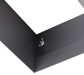 Faretto incasso nero GU10 AR111 senza cornice 2 luci - Oneon