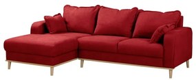 Divano angolare rosso (angolo sinistro) Beata - Ropez