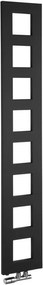 Sapho Block radiatore da bagno decorativo 175x28 cm nero IR182