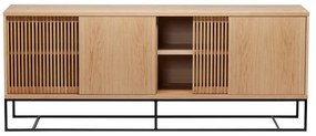 Cassettiera bassa in rovere naturale 188x75 cm Ende - Woodman