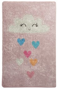 Tappeto rosa antiscivolo per bambini , 100 x 160 cm Baby Cloud - Conceptum Hypnose