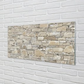 Quadro in vetro Muro di pietra 100x50 cm