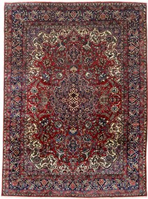 Isfahan Tappeto 440x320 Blu (Iran) Annodato A Mano