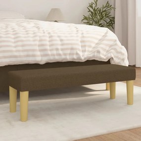 Panca Marrone Scuro 100x30x30 Cm İn Tessuto /