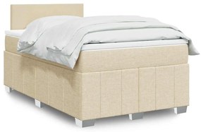Giroletto A Molle Con Materasso Crema 120x200 Cm İn Tessuto /