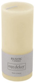 Candela bianco crema Ruggine, tempo di combustione 58 h Rustic - Rustic candles by Ego dekor