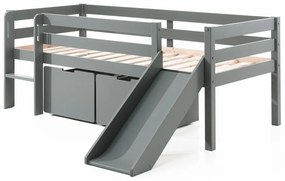 Cassetti grigi sotto il letto dei bambini 2 pezzi Pino - Vipack