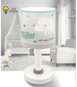Dalber 60621N - Lampada LED per bambini RHINO&CROCO 1xG4/4W/230V grigia