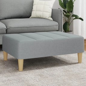 Poggiapiedi Grigio Chiaro 77x55x31 Cm İn Tessuto /