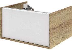 Mobile da bagno sotto lavabo SENSEA Neo laccato lucido L 60 x H 32 x P 48 cm 1 cassetto, lavabo non incluso