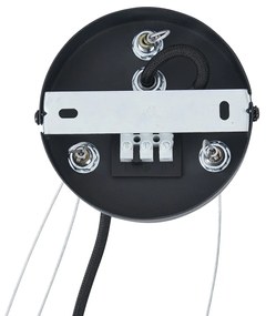 Lampada a sospensione moderna nera a 6 luci - Jeana Circle