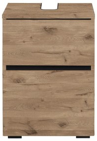 Mobile effetto rovere per lavabo da parete 40x55 cm Wisla - Støraa