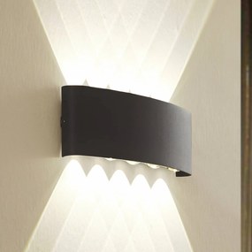 Applique da esterni a LED Ithan Lindby, Nero, Alluminio, Moderno, Applique LED da esterni