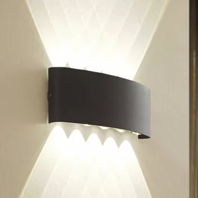 Lindby applique da esterni LED Ithan, a 5 luci, antracite, metallo