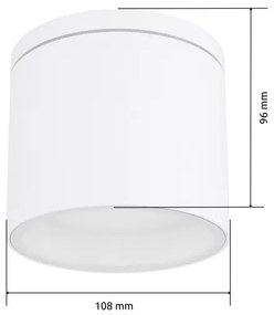 Globo 32063W - Plafoniera da esterno ALCALA 1xGX53/11W/230V IP44