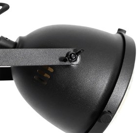 Lampada da terra industriale nera 2 luci - Emado