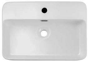 COMAD TRUST 2 WHITE (E-6282) - Lavabo da appoggio TRUST 55x38 cm bianco lucido