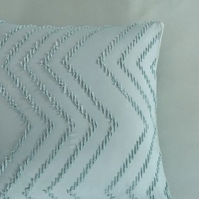 Copripiumino per letto matrimoniale in microfibra verde chiaro 200x220 cm Pure Zigzag - Good Morning