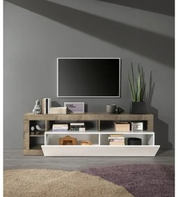 Mobile TV LENOR bianco/marrone