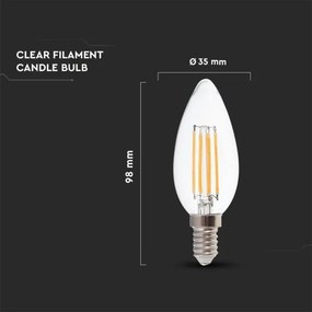 Lampadina LED FILAMENT E14/4W/230V 3000K