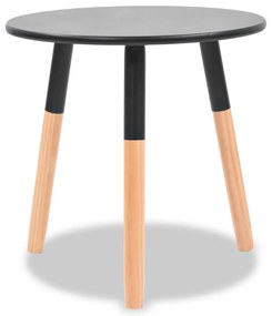 Set tavolini 2 pz in legno massello di pino neri