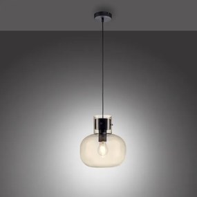 Paul Neuhaus 2003-27 - Lampadario a sospensione con filo SHITAKE 1xE27/10W/230V diametro 25 cm fumé