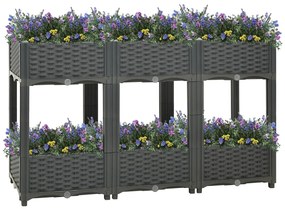 Fioriera Rialzata 120x40x71 Cm İn Polipropilene /