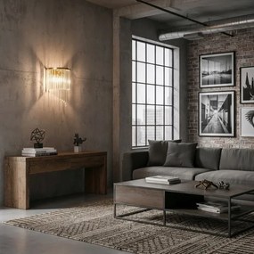 Ideal Lux - Applique di cristallo CARLTON 3xE14/40W/230V oro