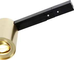 Sistema a binario oro e nero con 5 faretti monofase - Rondoo Up