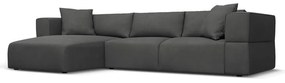 Divano angolare grigio scuro, angolo sinistro Esther - Milo Casa