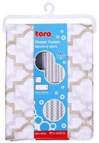 Tenda doccia TORO EASY 178x199 cm bianco/giallo