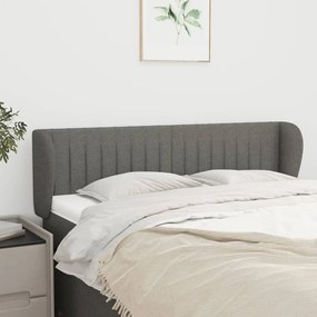 Testiera Ad Orecchio Grigio Scuro 147x23x78/88 Cm İn Tessuto /