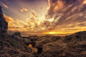 Carta da parati – Scogliere al mare