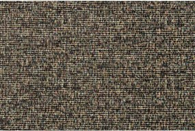 Panchina marrone con rivestimento in bouclé Fern – Dutchbone