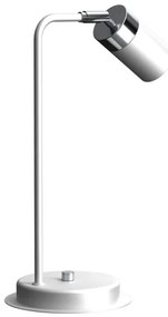 Lampada da tavolo JOKER 1xGU10/25W/230V bianco/cromo lucido
