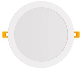 Pannello LED Rotondo 20W 2.000lm no Flickering Foro Ø203-210mm Colore Bianco Caldo 3.000K