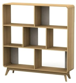 Libreria effetto rovere 122x126 cm Caitlin - Støraa