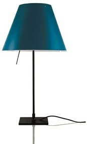 Luceplan - Costanzina Lampada da Tavolo Nero/Blu Petrolio Luceplan