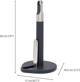Portarotolo da cucina verticale grigio scuro in plastica Hold – Joseph Joseph