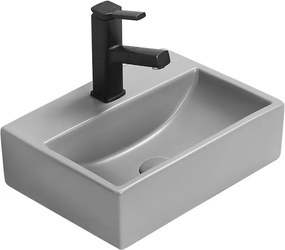 Mexen Mini lavabo da appoggio 40 x 30 cm, grigio chiaro opaco - 21094061