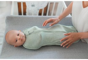Coperta avvolgente Sleepee First Step Swaddle con cappellino in omaggio Eucalyptus
