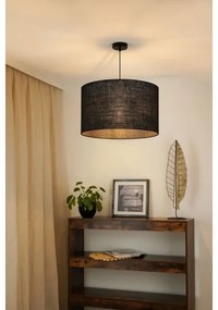 Brilagi - Lampadario a cavo TUBES ROLLER 1xE27/15W/230V Ø 50 cm nero