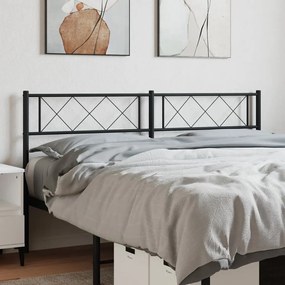 Testiera İn Metallo Nero 150 Cm /