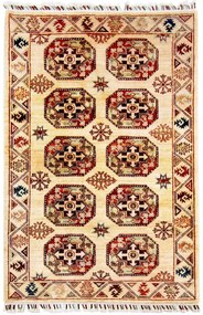 Ziegler Tappeto orientale 110x150 Beige (Afghanistan) Annodato A Mano
