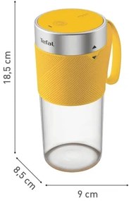 Tefal - Frullatore BLENDFORCE 50W/230V giallo
