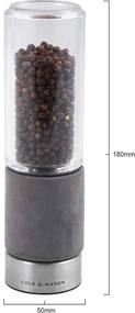 Cole&Mason - Set di macina sale e pepe REGENT CONCRETE 2 pezzi cemento 18 cm