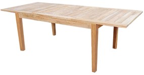 TOBI - tavolo in teak allungabile 150/210 x 90