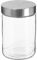 Barattolo 1,2 L in vetro tappo in acciaio inox