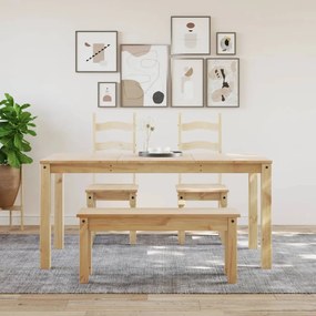 Tavolo da pranzo panama 160x80x75 cm in legno massello di pino